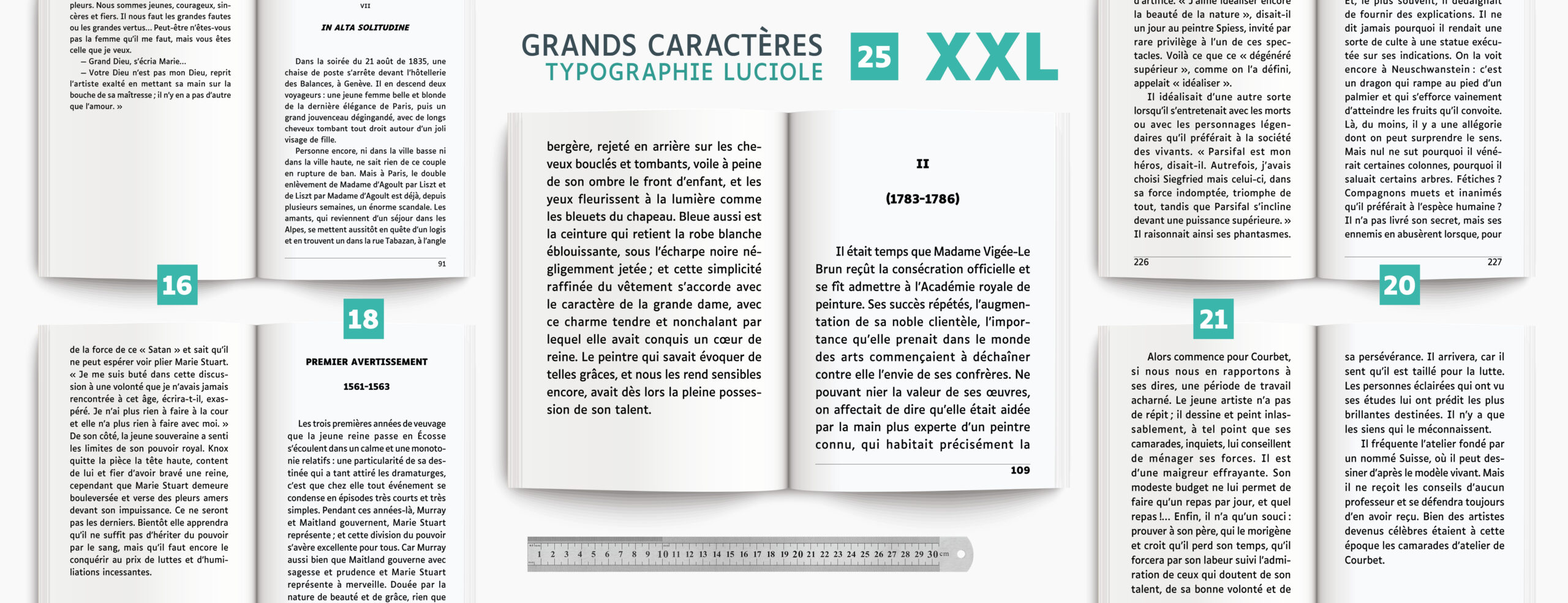 Pages de livre en collection XXL