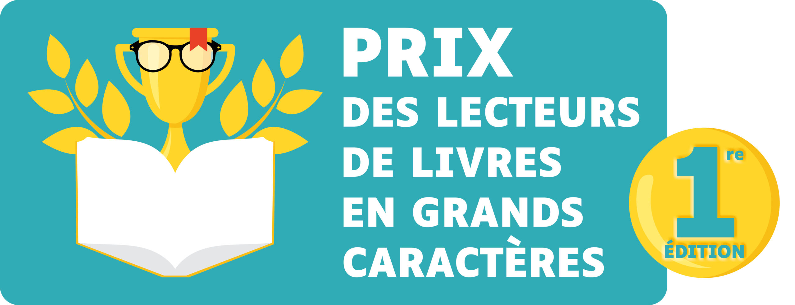 Logo du prix des lecteurs de livres en grands caractères